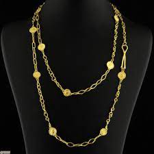 24k 995 pure gold necklace for women