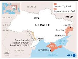 Map of russia and ukraine. Afp News Agency On Twitter The Ukraine Conflict Afpgraphics Map Of Ukraine Showing Territory Occupied By Pro Russian Separatists In The East And Russian Annexed Crimea Https T Co Kn7b7xrmk1