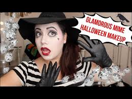 glamorous mime halloween makeup 2016