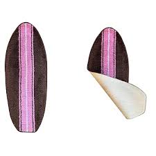 mua brown and pink surfboard shaped rug