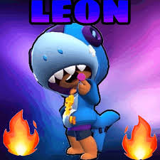 Wallpaper on the phone with leon. Leonbrawlstarshaifischleon Gif By Elite