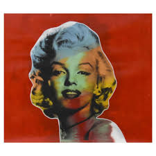 Steve Kaufman - Marilyn Monroe Louis Vuitton LV Oil Painting Purse Bag  Trunk - for sale