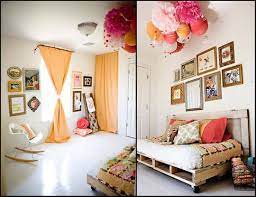 decorating with paper pom poms