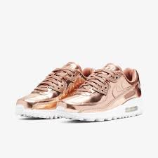 Explore and buy the women's air max 90 metallic 'rose gold'. Nike Women S Rose Gold Sneakers Off 69 Www Usushimd Com