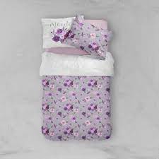 Fl Bedding Set Purple Girl Bedding
