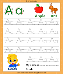 printable letter aa tracing worksheets