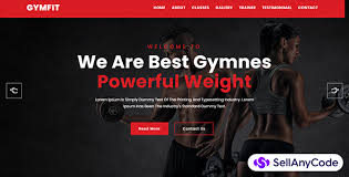 gymfit gym and fitness landing page