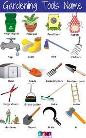 useful gardening tools names learn