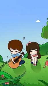 cute couples cartoon wallpaper full hd