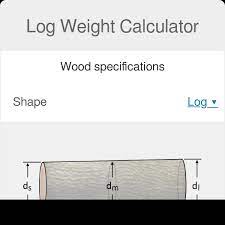 log weight calculator wood weight