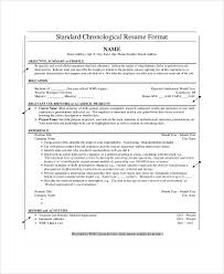 On a chronological resume, the first job on your resume is your current or most recent job. Chronological Resume Template 23 Free Samples Examples Format Download Free Premium Templates