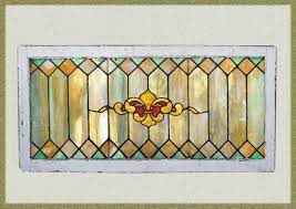 Patterned Stained Glass Window With
