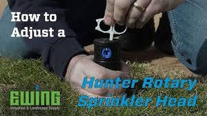 This will make adjustments easier. Adjusting Hunter Sprinkler Heads Without Key