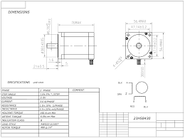 nema 23 bipolar stepper motor 3 0a 1