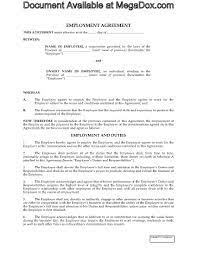 canada employment agreement template
