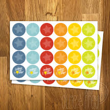 48 Reward Star Stickers For Use With Kids Reward Charts Space Colourway