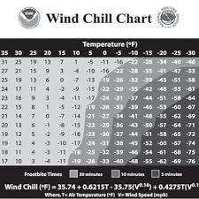 How Temperature And Wind Velocity Determine The Wind Chill