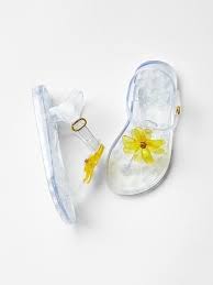 gap baby toddler clear flower jelly