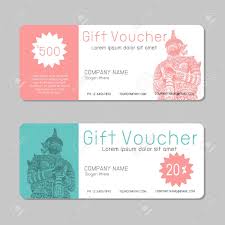 Gift Voucher Template And Modern Pattern Voucher Template With