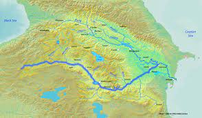 Art of Armenia - Araks (Arax, Aras) River highlighted on a map of the Kura  River watershed. In historical Armenian tradition, the river is named after  Arast, a great-grandson of the legendary