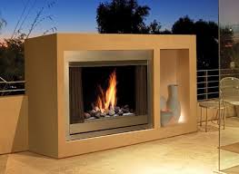 Traditional Outdoor Gas Fireplace W