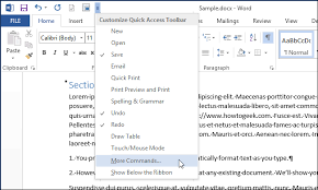 How To Automatically Format An Existing Document In Word 2013