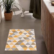 savannah collection modern geometric area rug 8x10 feet abstract 7 9 x 10 9 yellow