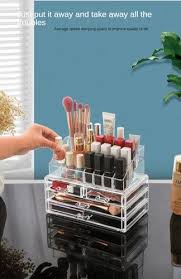 4 drawer makeup organizer vanity case