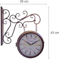 Walplus Vintage Iron Garden Wall Clock