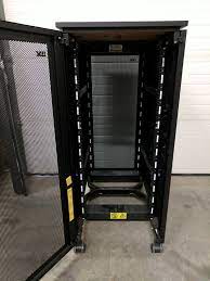 black ibm 25u rolling server rack 250