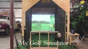 how to build a home golf simulator for