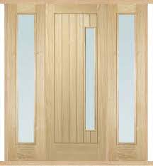 newbury oak double side panel door set