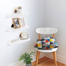 White Wood Decorative Wall Shelves