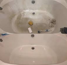 clean bathtub grime with bar keepers friend