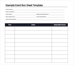 On the rundown show, we give you rundown of your favorite celebrities and basically just catch fun. 16 Run Sheet Templates Pdf Doc Free Premium Templates