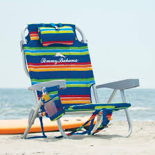 single striped beach chair