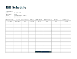 Free Household Budget Spreadsheets For Monthly Bills