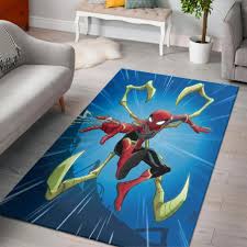 spider man superhero rug custom size