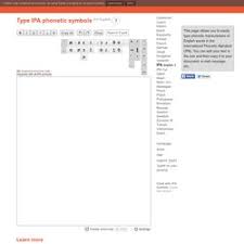 Type Ipa Phonetic Symbols Online Keyboard Pearltrees