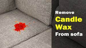how to remove candle wax from sofa
