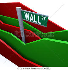 Wall Street Sign Chart Lines