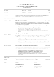 12 Office Manager Resume Sample S 2018 Free Downloads