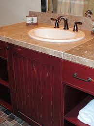 Find bathroom vanities for any sink and space, like a freestanding or wall mounted vanity, from lowe's. Pin By Maggie Wilkinson On Bathroom Ideas Bathroom Red Bathroom Cabinet Colors Bathroom Decor