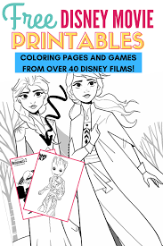 This is something here for everyone — from frozen to mickey, to the disney princesses and even the latest disney , pixar , star wars and marvel movies. Free Printable Disney Coloring Pages And Games From 40 Disney Movies