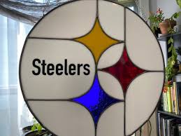 Pittsburg Steelers Stained Glass Panel