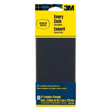3m 3 66 In X 9 In Coarse Medium And Fine Grit Emery Cloth Sandpaper 3 Sheets Pack