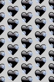 black heart emoji backgrounds dark