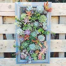 green wall hanging planter box diy herb