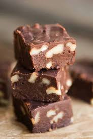 fudge with cocoa powder and sweetened