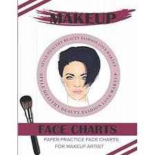 mua makeup face charts paper practice